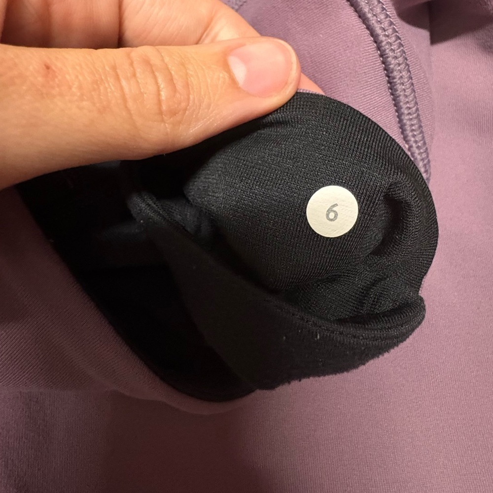 Lululemon Wunder Under Purple Cropped Leggings Size 6 - Picture 2 of 4